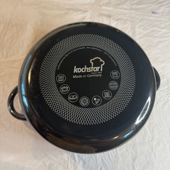 Kochstar by Merten & Storck German Glass Black Cooking Pot with Lid 5 Liters - Picture 14 of 14